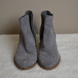 Blondo Charcoal Suede Ankle Booties